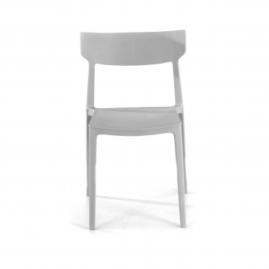 sedia da conferenza grigio samba di plastica senza braccioli 3