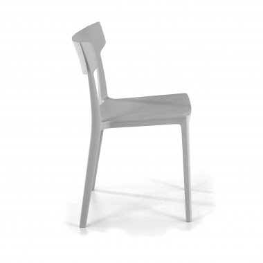 sedia da conferenza grigio samba di plastica senza braccioli 7