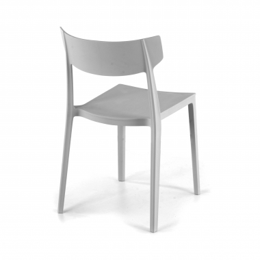 sedia da conferenza grigio samba di plastica senza braccioli 8