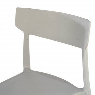 sedia da conferenza grigio samba di plastica senza braccioli 4
