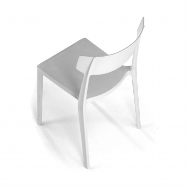 sedia da conferenza grigio samba di plastica senza braccioli 6