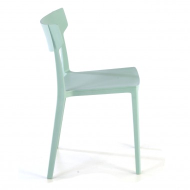 sedia da conferenza verde samba di plastica senza braccioli 7