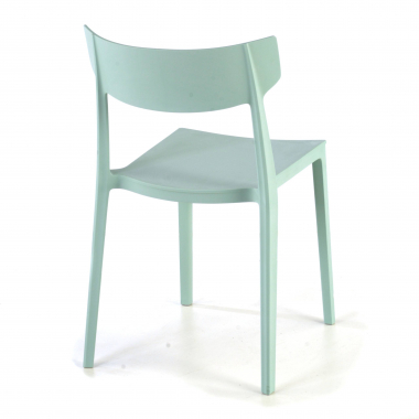sedia da conferenza verde samba di plastica senza braccioli 8