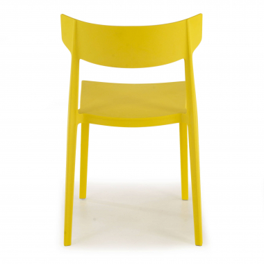 sedia da conferenza giallo samba di plastica senza braccioli 8