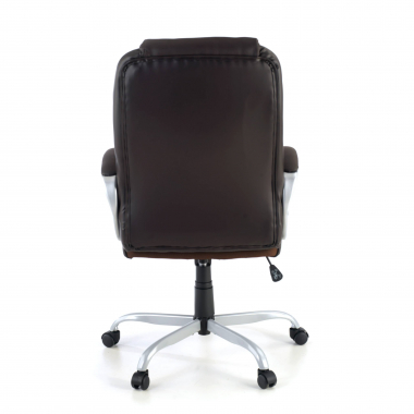 poltrona da ufficio marrone baltimore ecopelle braccioli imbottiti 9