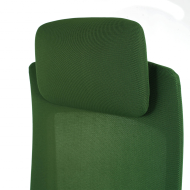 sedia ergonomica bianco verde struttura bianca tessuto braccioli regolabili 3d 9