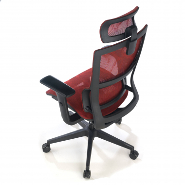 sedia ergonomica rosso winter rete transpirante braccioli regolabili 3d doppio supporto lombare poggiatesta 9