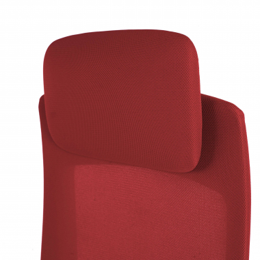 sedia ergonomica bianco rosso struttura bianca tessuto braccioli regolabili 3d 6