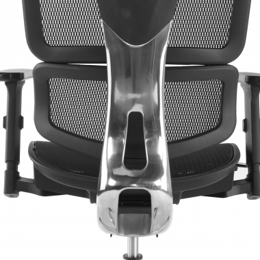 sedia ergonomica nero focus rete transpirante braccioli regolabili 3d supporto lombare 7