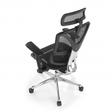 sedia ergonomica nero focus rete transpirante braccioli regolabili 3d supporto lombare 8