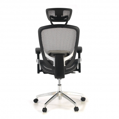 sedia da ufficio grigio flex rete transpirante braccioli mobili supporto lombare poggiatesta 6