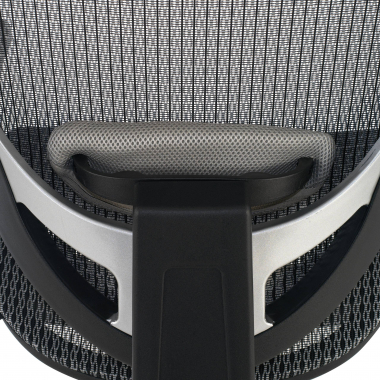 sedia da ufficio grigio flex rete transpirante braccioli mobili supporto lombare poggiatesta 5