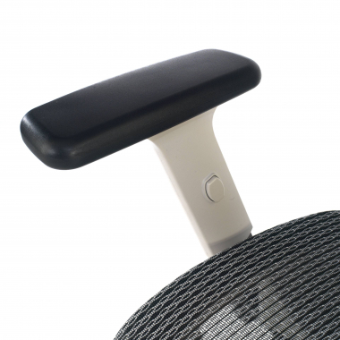 sedia ergonomica bianco grigio struttura bianca rete transpirante braccioli regolabili 3d doppio supporto lombare poggiatesta 7