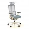 Sedia Ergonomica con poggiatesta Enjoy white, Meccanismo Synchro
