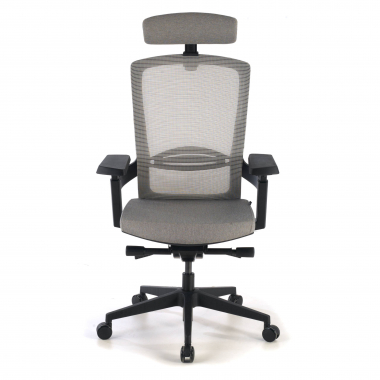 sedia ergonomica grigio wagner rete transpirante braccioli regolabili 3d supporto lombare 3