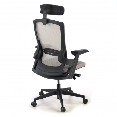 sedia ergonomica grigio wagner rete transpirante braccioli regolabili 3d supporto lombare 8