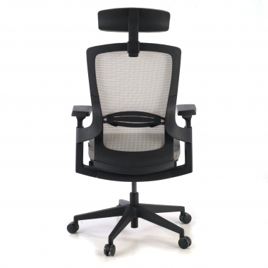 sedia ergonomica grigio wagner rete transpirante braccioli regolabili 3d supporto lombare 6