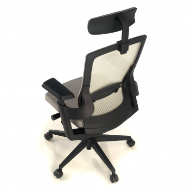 sedia ergonomica grigio wagner rete transpirante braccioli regolabili 3d supporto lombare 10