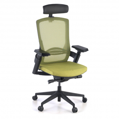 sedia ergonomica verde wagner rete transpirante braccioli regolabili 3d supporto lombare 1