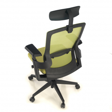 sedia ergonomica verde wagner rete transpirante braccioli regolabili 3d supporto lombare 10
