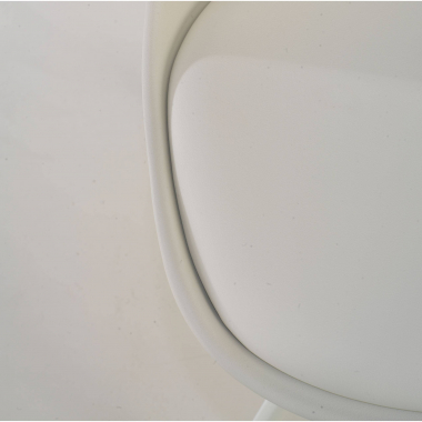 sedia scrivania per bambini bianco sedia da ufficio di plastica senza braccioli 5
