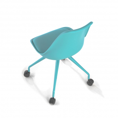 sedia scrivania per bambini blu sedia da ufficio di plastica senza braccioli 10