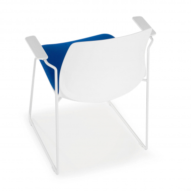 sedia da conferenza bianco blu sedia con braccioli tessuto braccioli fissi 9