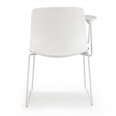 sedia con ribaltina bianco grigio sedia con piano di scrittura tessuto senza braccioli 8