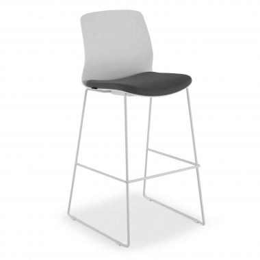 sgabello da ufficio grigio sgabello da ufficio tessuto senza braccioli 1