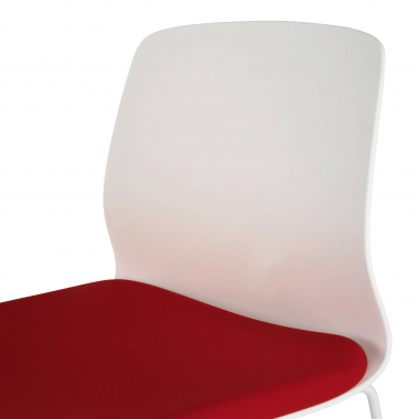 sgabello da ufficio rosso sgabello da ufficio tessuto senza braccioli 6