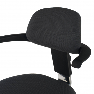 sgabello ergonomico nero erghos tessuto senza braccioli 7