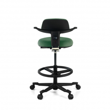 sgabello ergonomico verde erghos tessuto senza braccioli 7