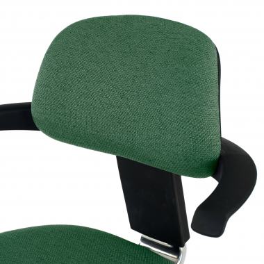 sgabello ergonomico verde erghos tessuto senza braccioli 4