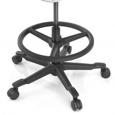 sgabello ergonomico verde erghos tessuto senza braccioli 5
