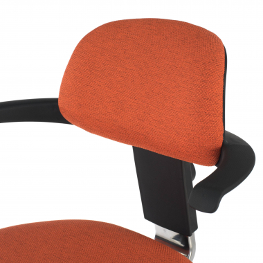sgabello ergonomico arancione erghos tessuto senza braccioli 7