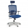 Sedia Ufficio Ergonomica Akira white con poggiatesta
