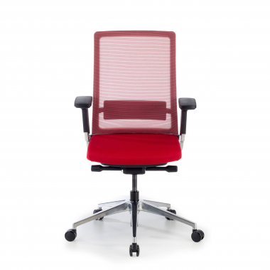 sedia da ufficio rosso senza poggiatesta rete transpirante braccioli regolabili 3d supporto lombare 4