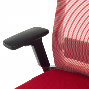 sedia da ufficio rosso con poggiatesta rete transpirante braccioli regolabili 3d supporto lombare poggiatesta 6