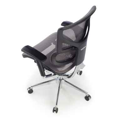 sedia ergonomica grigio next2 senza poggiatesta rete transpirante braccioli regolabili 4d doppio supporto lombare 8