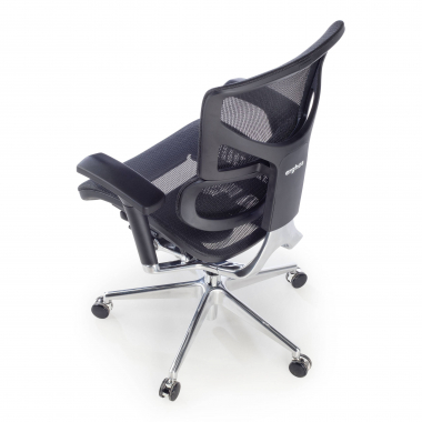 sedia ergonomica nero next2 senza poggiatesta rete transpirante braccioli regolabili 4d doppio supporto lombare 9