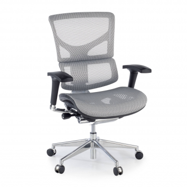 sedia ergonomica bianco next2 senza poggiatesta rete transpirante braccioli regolabili 4d doppio supporto lombare 1