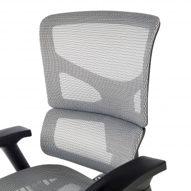 sedia ergonomica bianco next2 senza poggiatesta rete transpirante braccioli regolabili 4d doppio supporto lombare 5