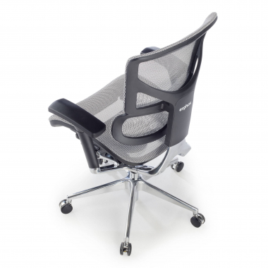 sedia ergonomica bianco next2 senza poggiatesta rete transpirante braccioli regolabili 4d doppio supporto lombare 8