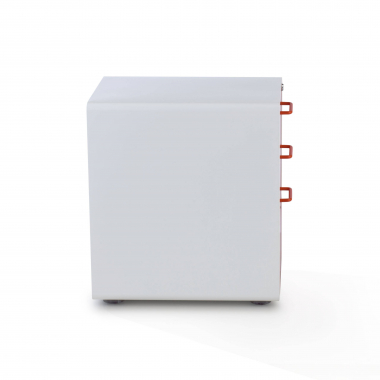 cassettiera da ufficio bianco arancione zole 7