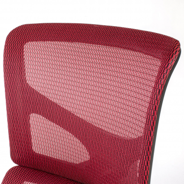 sedia ergonomica rosso next1 senza poggiatesta rete transpirante braccioli regolabili 4d doppio supporto lombare 8
