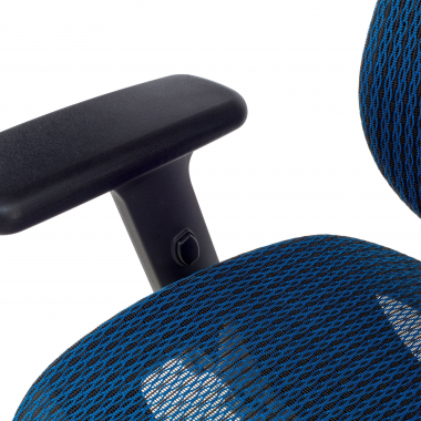 sedia ergonomica blu locktech rete transpirante braccioli regolabili 1d supporto lombare poggiatesta 6