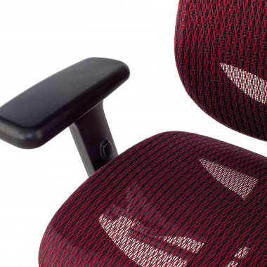 sedia ergonomica rosso locktech rete transpirante braccioli regolabili 1d supporto lombare poggiatesta 6