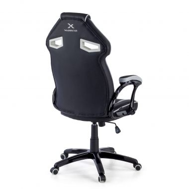 sedia gaming bianco ecopelle ecopelle braccioli fissi 4