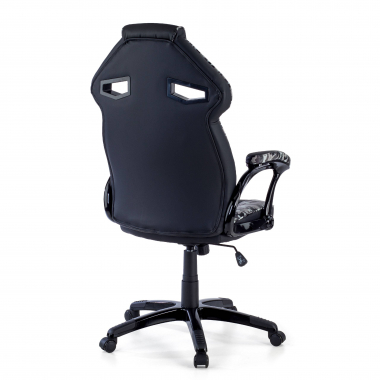 sedia gaming grigio camouflage ecopelle braccioli fissi 4
