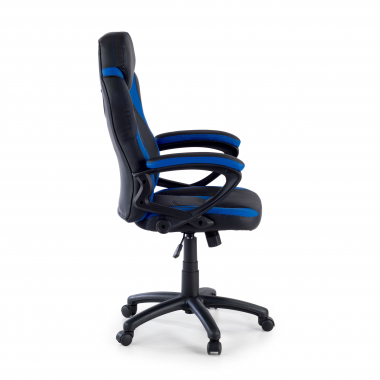 sedia gaming blu drift ecopelle braccioli fissi 4